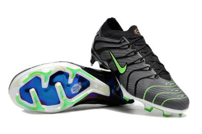 Nike Air Zoom Mercurial Vapor 15 Elite FG Football Boots - Silver/Black/Green
