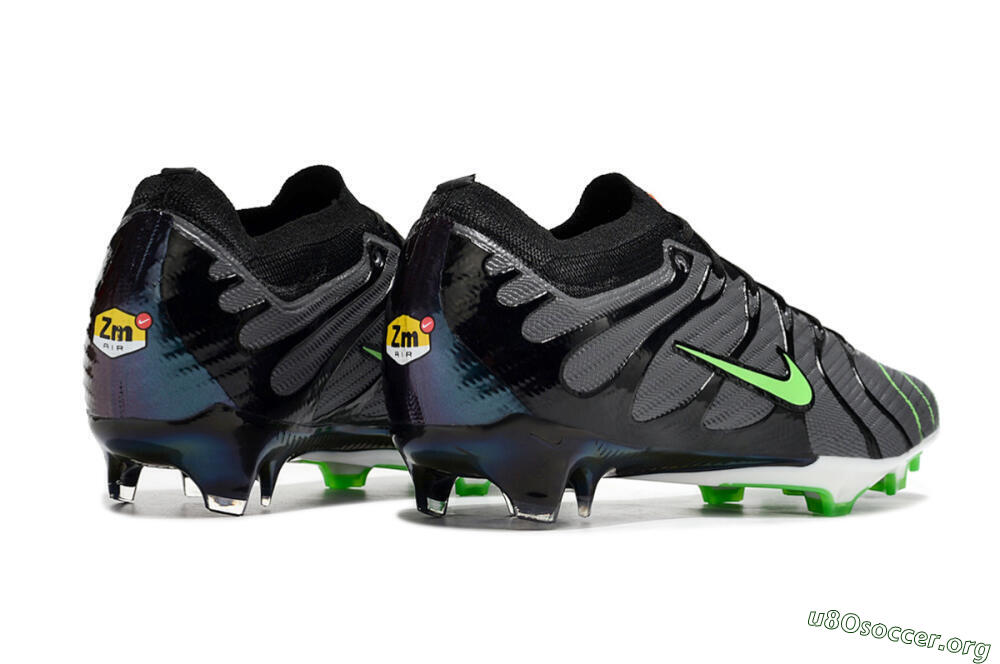 Nike Air Zoom Mercurial Vapor 15 Elite FG Football Boots - Silver/Black/Green 6