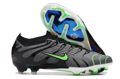 Nike Air Zoom Mercurial Vapor 15 Elite FG Football Boots - Silver/Black/Green