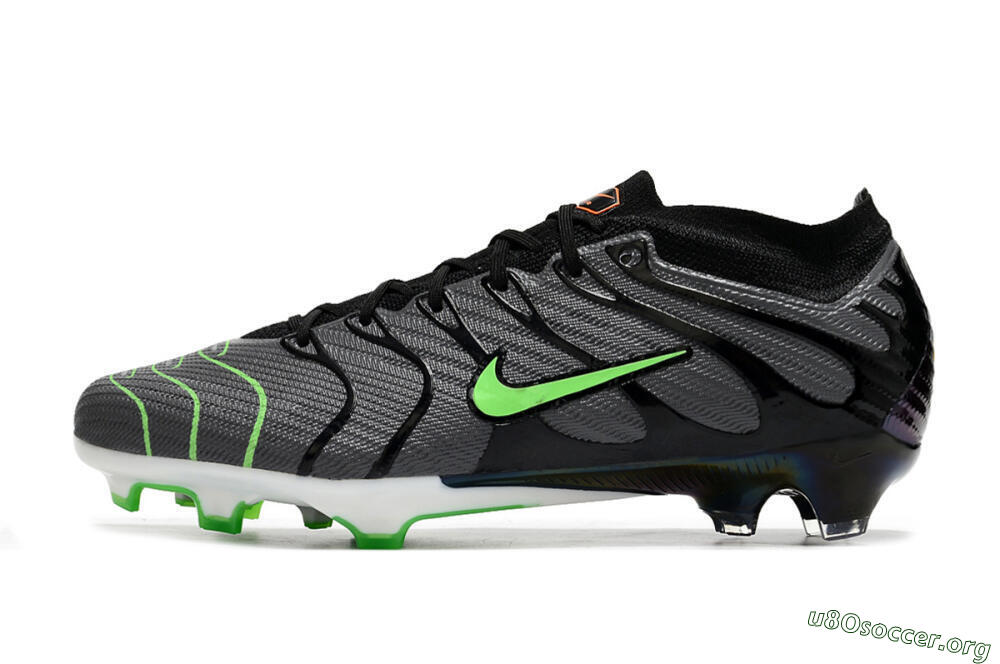 Nike Air Zoom Mercurial Vapor 15 Elite FG Football Boots - Silver/Black/Green 3