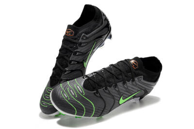 Nike Air Zoom Mercurial Vapor 15 Elite FG Football Boots - Silver/Black/Green