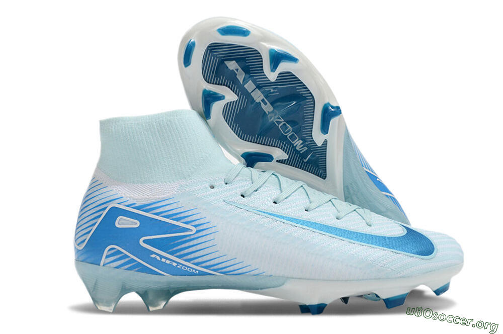 Nike Air Zoom Mercurial Superfly 10 Elite FG Football Boots - Jade/White/Blue 2