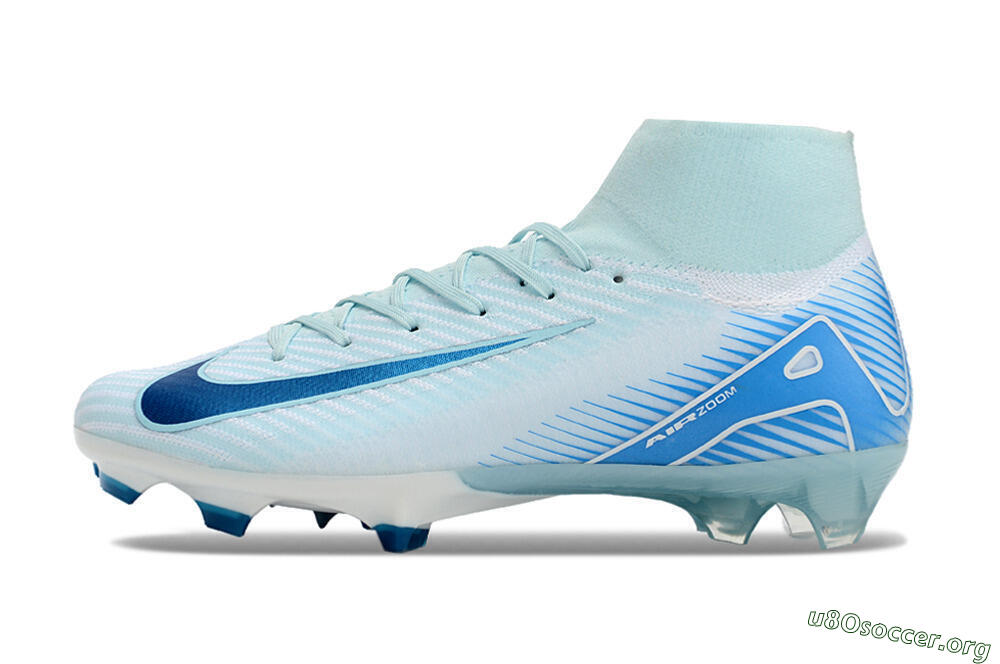 Nike Air Zoom Mercurial Superfly 10 Elite FG Football Boots - Jade/White/Blue 3