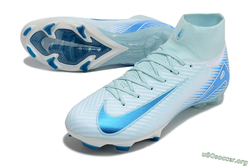 Nike Air Zoom Mercurial Superfly 10 Elite FG Football Boots - Jade/White/Blue 0