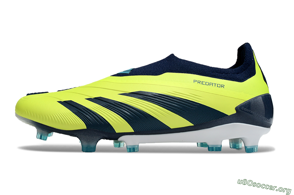 Adidas Predator Accuracy+ FG Football Boots - Yellow/Blue/White 3