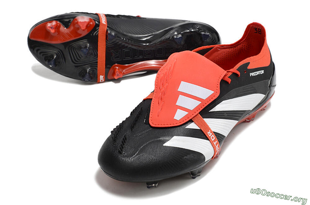 Adidas Predator Elite Foldover Tongue FG Football Boots - Black/White/Red 0