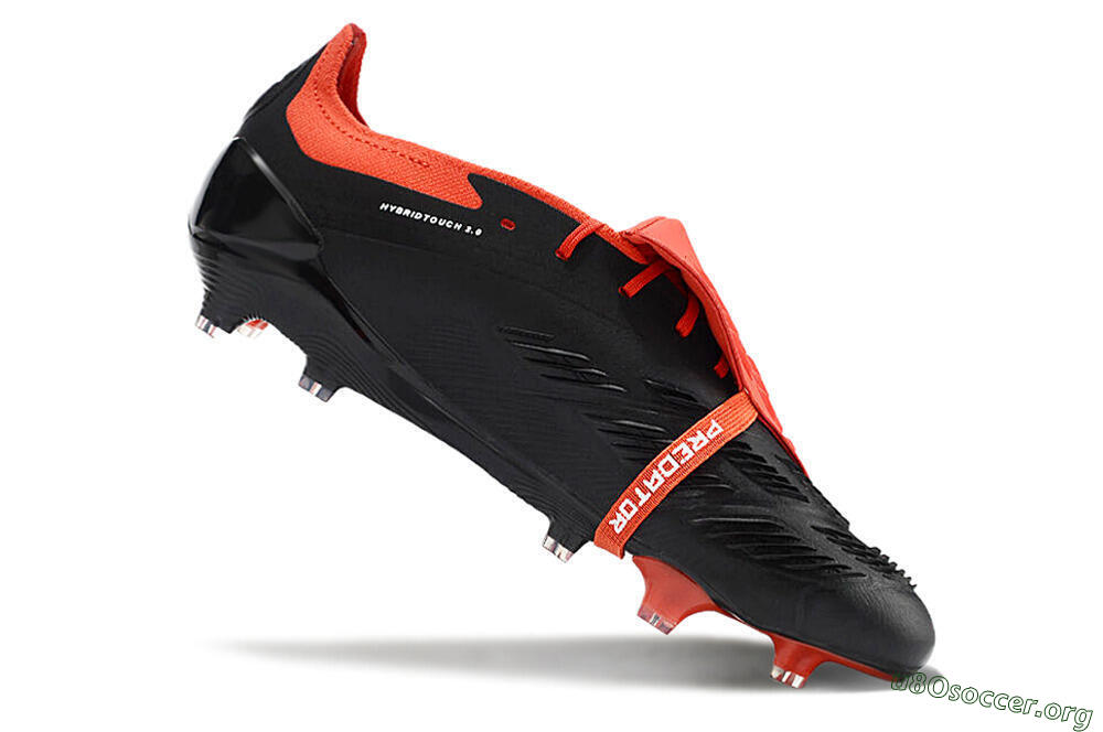Adidas Predator Elite Foldover Tongue FG Football Boots - Black/White/Red 4