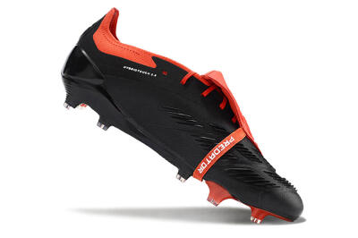 Adidas Predator Elite Foldover Tongue FG Football Boots - Black/White/Red