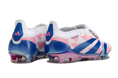 Adidas Predator Elite Foldover Tongue FG Football Boots - White/Pink/Blue