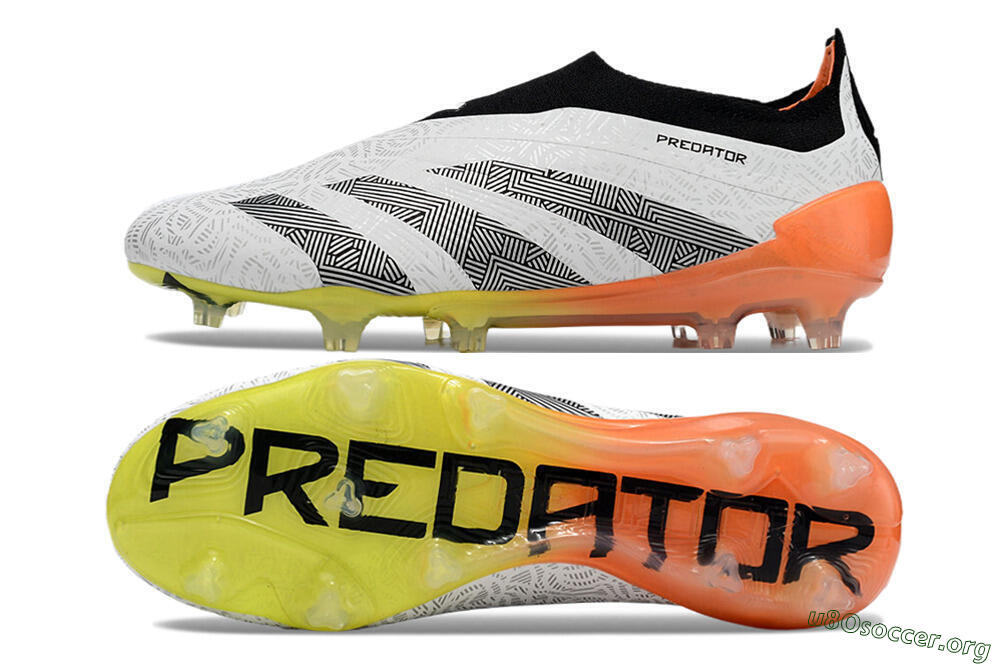 Adidas Predator Accuracy+ FG Football Boots - White/Black/Orange 1