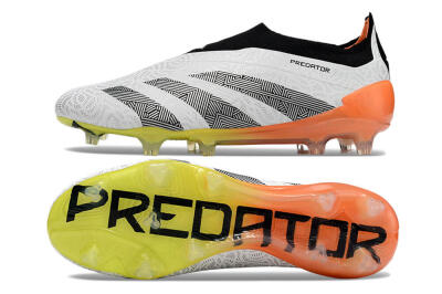 Adidas Predator Accuracy+ FG Football Boots - White/Black/Orange