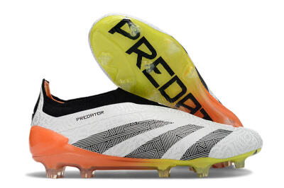 Adidas Predator Accuracy+ FG Football Boots - White/Black/Orange