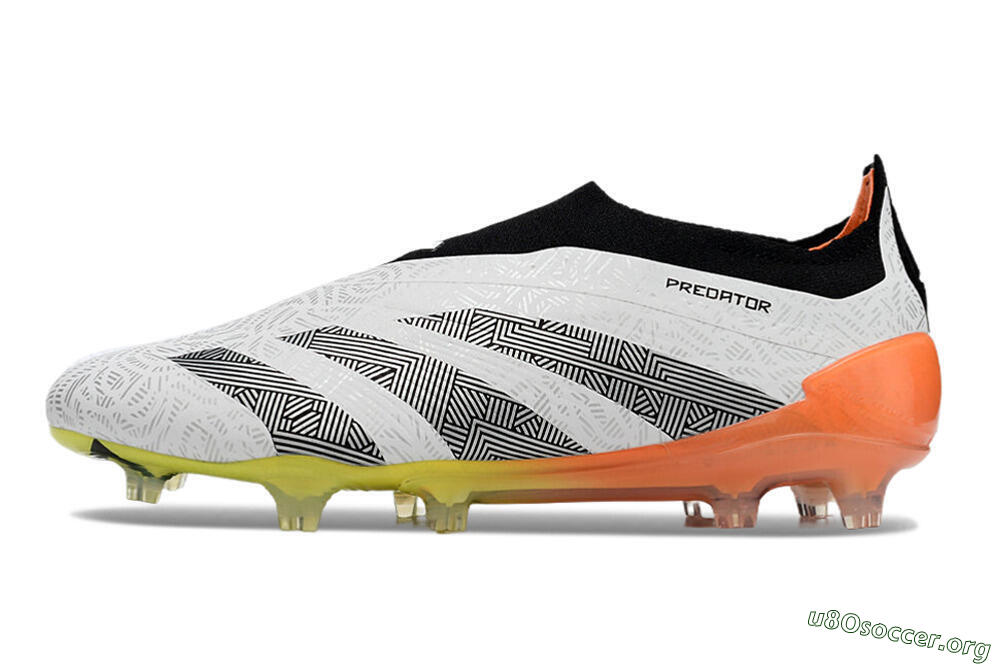 Adidas Predator Accuracy+ FG Football Boots - White/Black/Orange 3