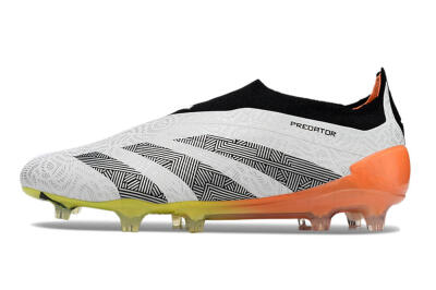 Adidas Predator Accuracy+ FG Football Boots - White/Black/Orange