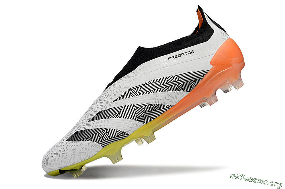 Adidas Predator Accuracy+ FG Football Boots - White/Black/Orange 5