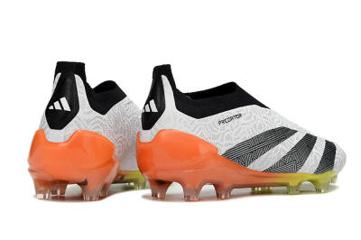 Adidas Predator Accuracy+ FG Football Boots - White/Black/Orange