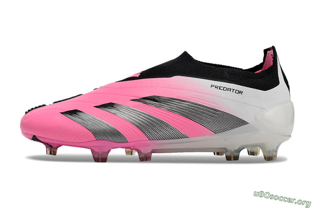 Adidas Predator Accuracy+ FG Football Boots - Pink/Black/White 3