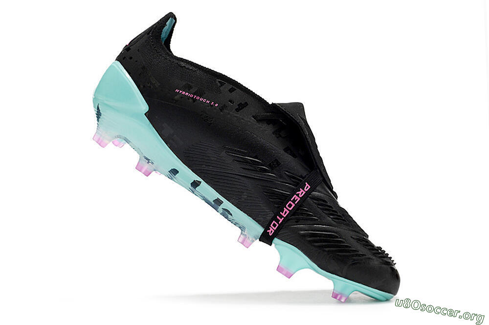 Adidas Predator Elite Foldover Tongue FG Football Boots - Black/Jade/Purple 4