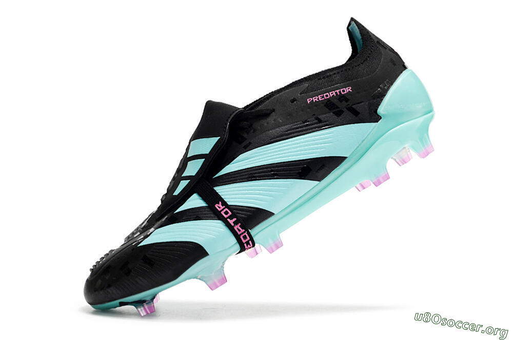 Adidas Predator Elite Foldover Tongue FG Football Boots - Black/Jade/Purple 5