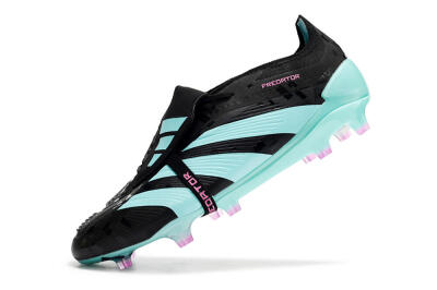 Adidas Predator Elite Foldover Tongue FG Football Boots - Black/Jade/Purple