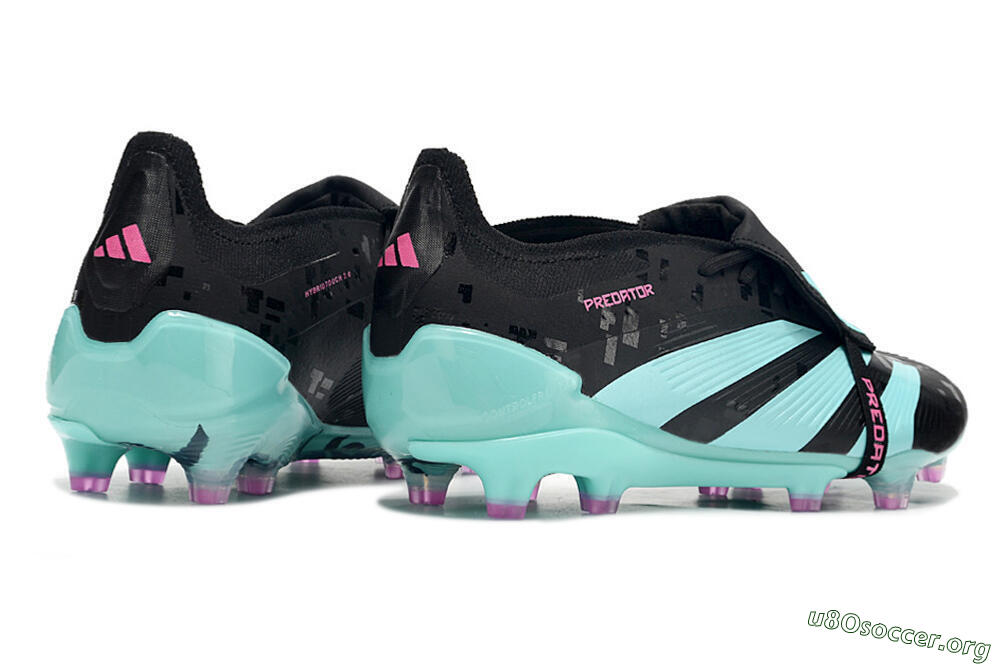 Adidas Predator Elite Foldover Tongue FG Football Boots - Black/Jade/Purple 6