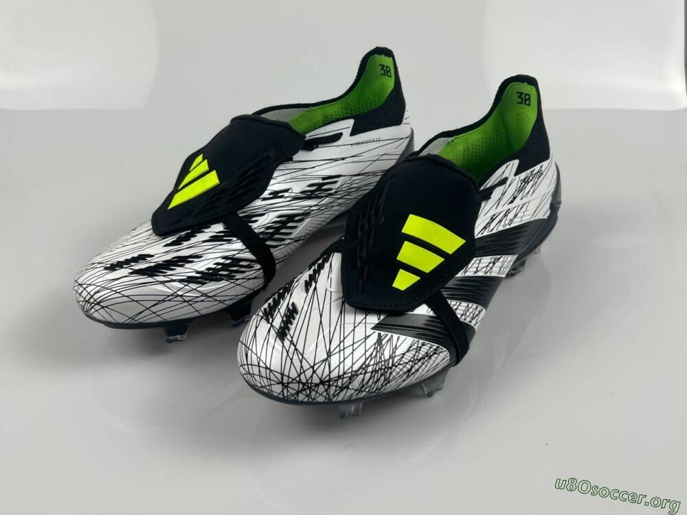 Adidas Predator Elite Foldover Tongue FG Football Boots - White/Black/Yellow