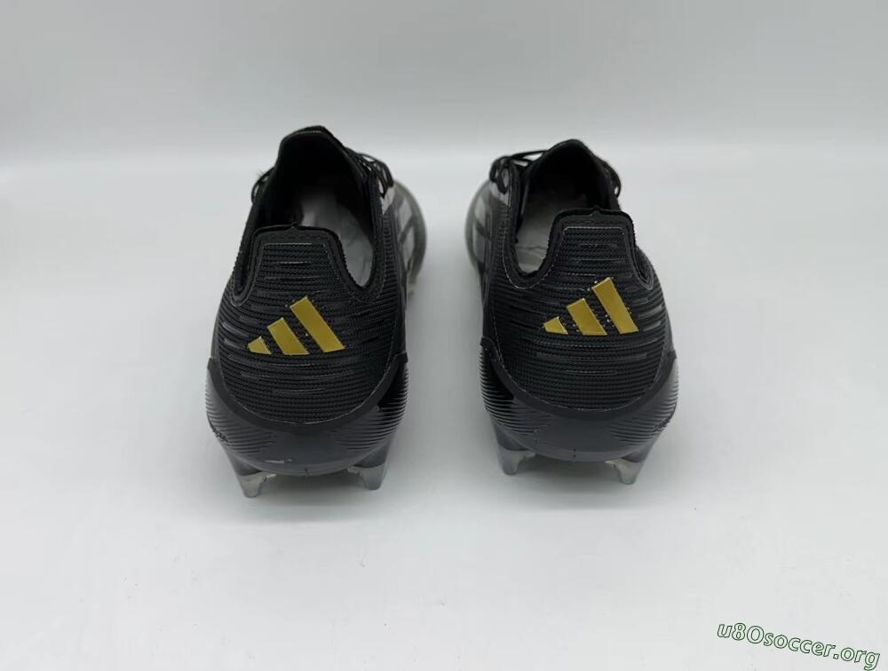 Adidas F50 Adizero FG Football Boots - Black/Gold/Silver