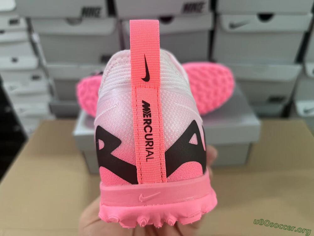 Nike Air Zoom Mercurial Vapor 15 Pro TF Football Shoes - Pink/Black