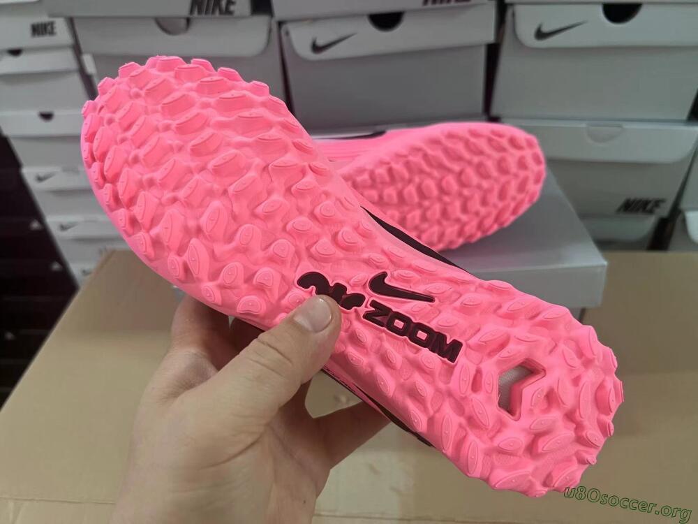 Nike Air Zoom Mercurial Vapor 15 Pro TF Football Shoes - Pink/Black