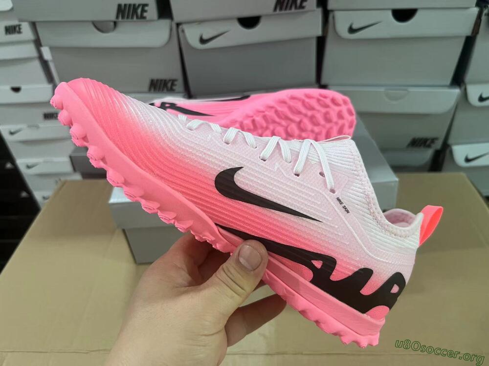 Nike Air Zoom Mercurial Vapor 15 Pro TF Football Shoes - Pink/Black