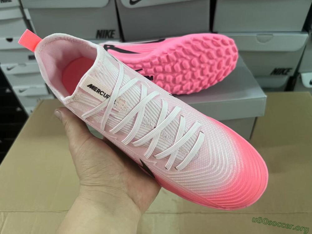 Nike Air Zoom Mercurial Vapor 15 Pro TF Football Shoes - Pink/Black