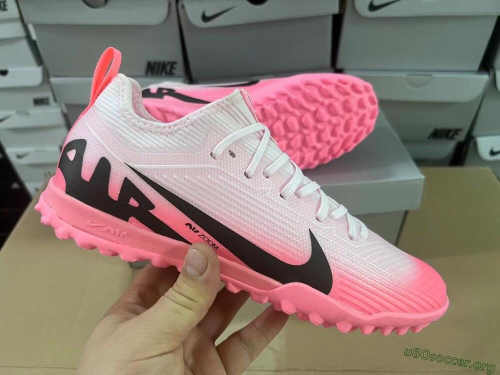 Nike Air Zoom Mercurial Vapor 15 Pro TF Football Shoes - Pink/Black