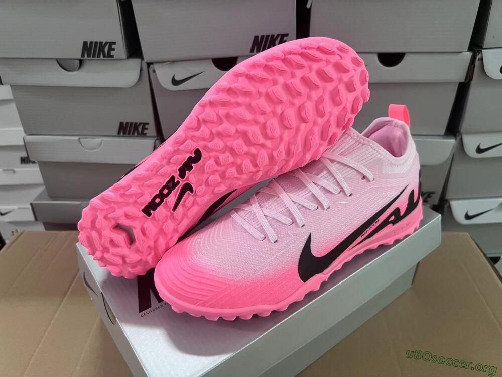 Nike Air Zoom Mercurial Vapor 15 Pro TF Football Shoes - Pink/Black