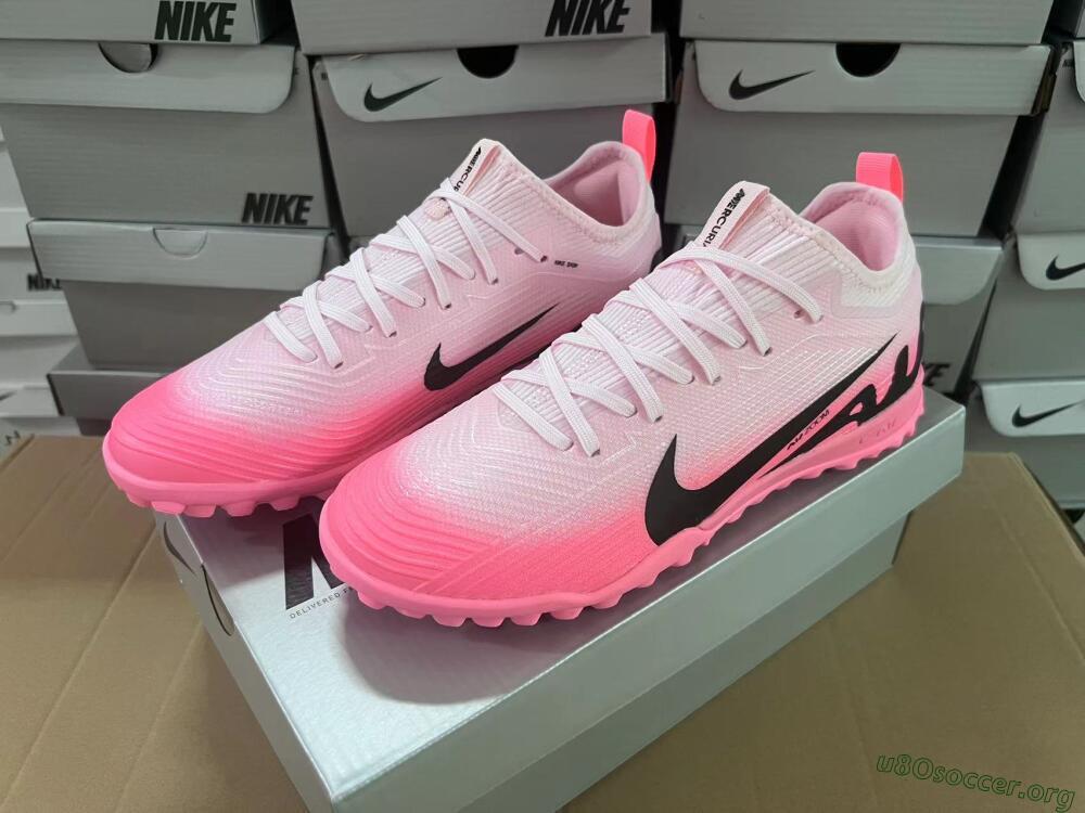 Nike Air Zoom Mercurial Vapor 15 Pro TF Football Shoes - Pink/Black