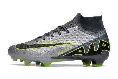 Nike Air Zoom Mercurial Superfly 9 Elite FG Football Boots - Silver/Grey/Green