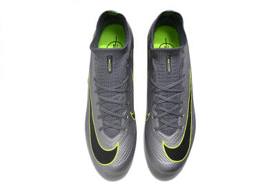 Nike Air Zoom Mercurial Superfly 9 Elite FG Football Boots - Silver/Grey/Green