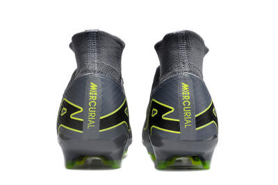 Nike Air Zoom Mercurial Superfly 9 Elite FG Football Boots - Silver/Grey/Green