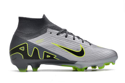 Nike Air Zoom Mercurial Superfly 9 Elite FG Football Boots - Silver/Grey/Green