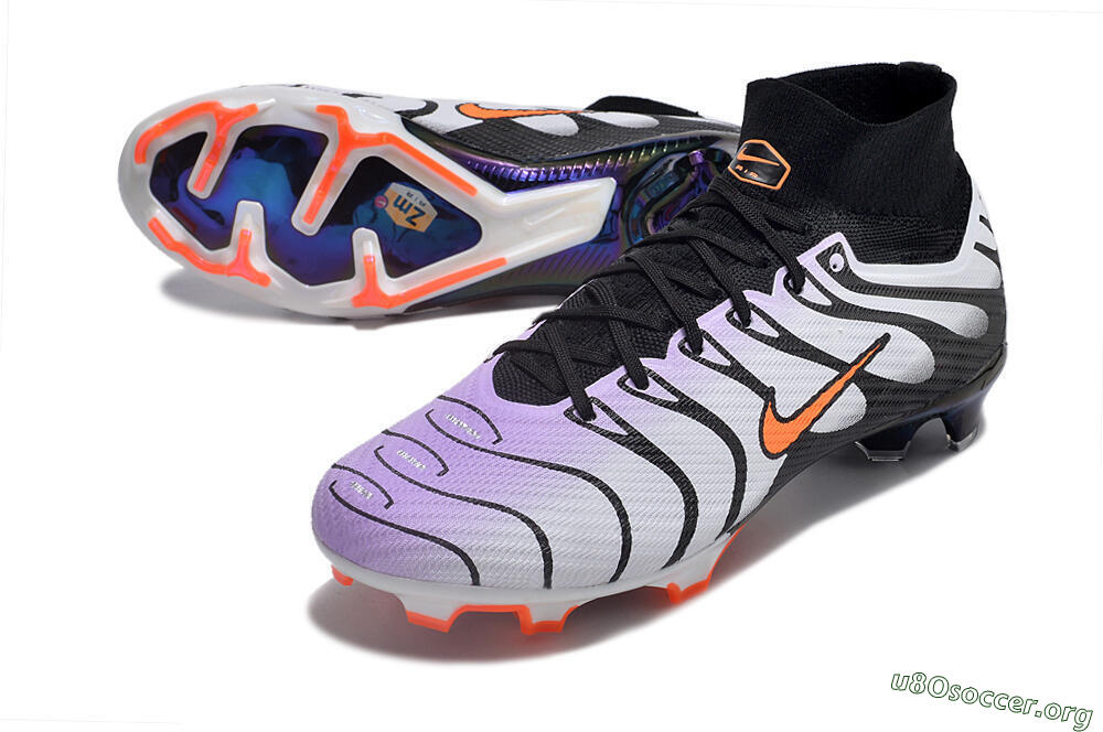 Nike Air Zoom Mercurial Superfly 9 Elite FG Football Boots - Purple/Black/Orange 0