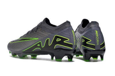 Nike Air Zoom Mercurial Vapor 15 Elite FG Football Boots - Silver/Grey/Green