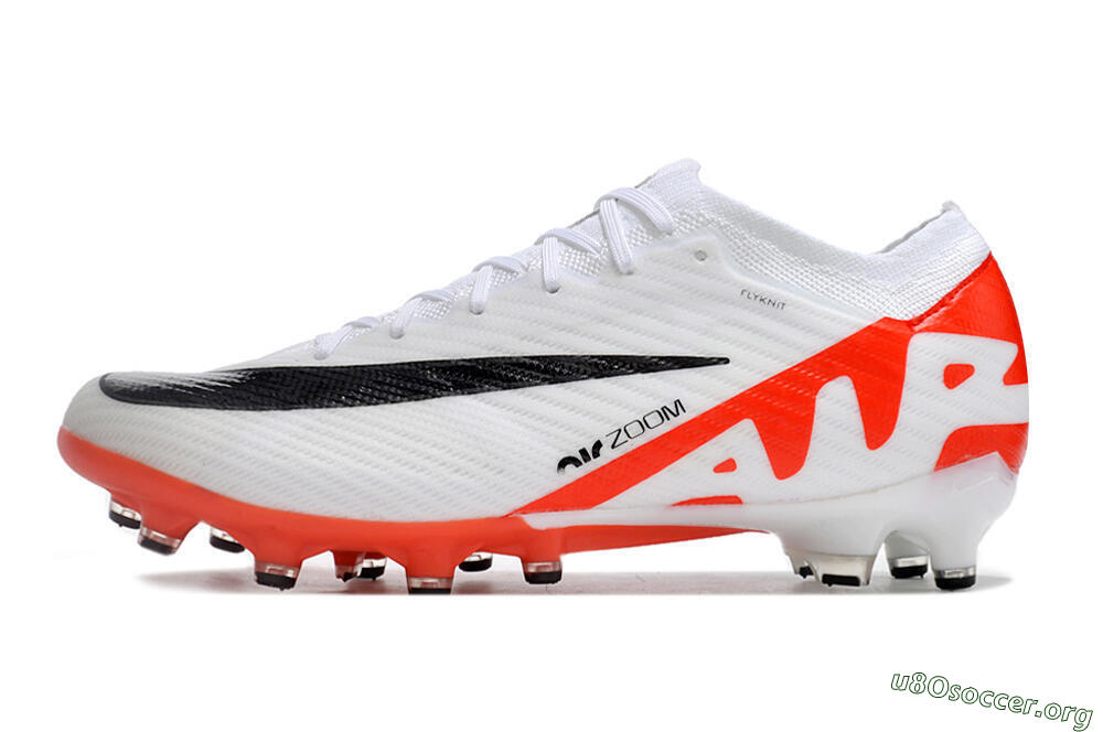 Nike Air Zoom Mercurial Vapor 15 Elite AG Football Boots - White/Black/Red 3