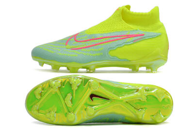 Nike Phantom GX DF Elite FG Football Boots - Green/Yellow/Red