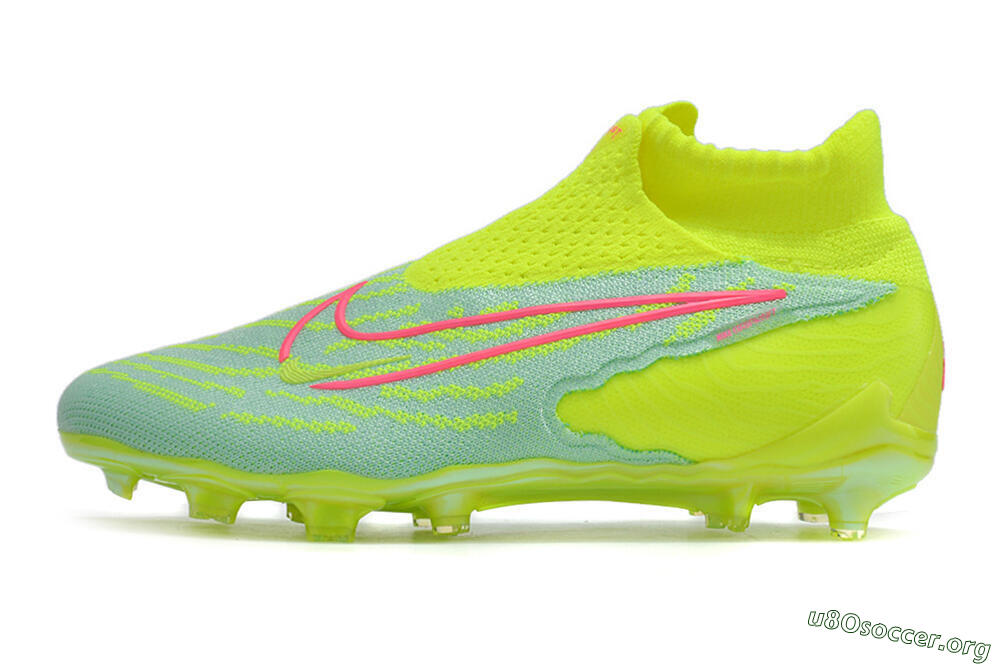 Nike Phantom GX DF Elite FG Football Boots - Green/Yellow/Red 3