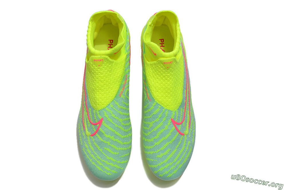 Nike Phantom GX DF Elite FG Football Boots - Green/Yellow/Red 5