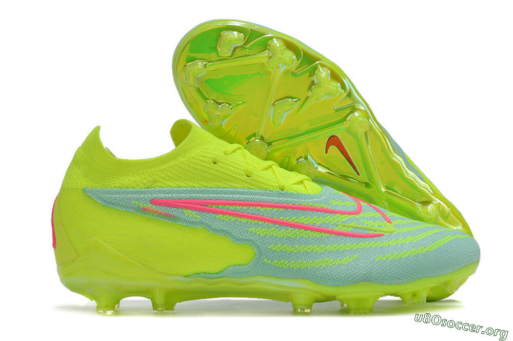 Nike Phantom GX Elite FG Football Boots - Green/Yellow/Red 2