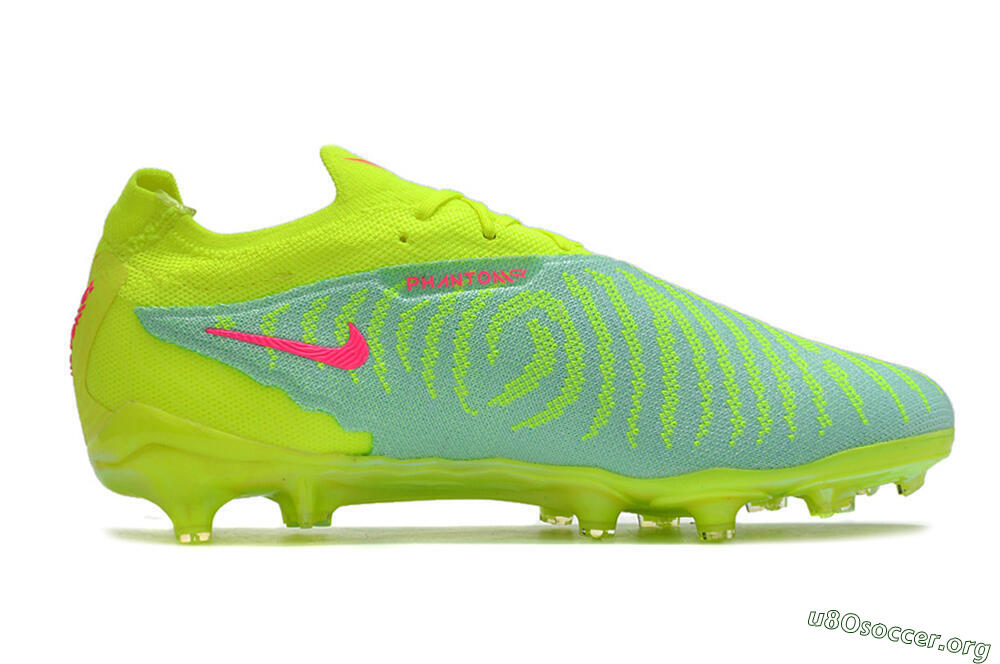 Nike Phantom GX Elite FG Football Boots - Green/Yellow/Red 4