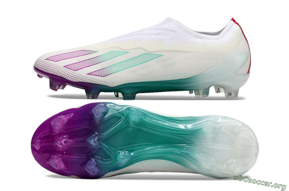 Adidas X 24 Crazyfast+ FG Football Boots - White/Pink/Green 1
