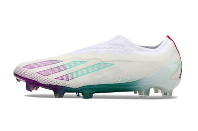 Adidas X 24 Crazyfast+ FG Football Boots - White/Pink/Green
