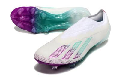 Adidas X 24 Crazyfast+ FG Football Boots - White/Pink/Green