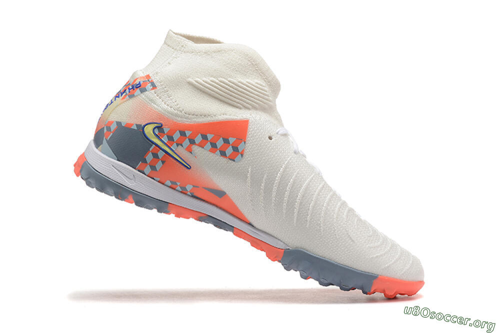 Nike Phantom Luna 2 Elite TF Football Shoes - White/Pink/Yellow 7